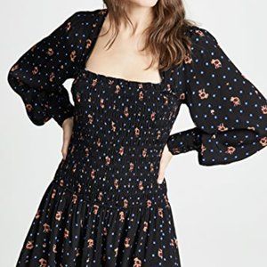 Free People Two Faces Printed Mini Dress